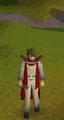 A player performing the Cooking cape emote (click to play).