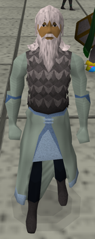A player wearing an Iron chainbody.