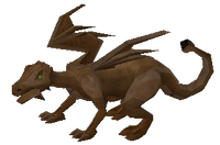 A bronze dragon