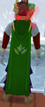 A player wearing an untrimmed Herblore cape.