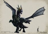 Concept art of the updated dragon.