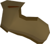 A detailed image of an old boot.