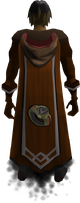 A player wearing a Dungeoneering Master cape