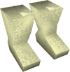 A detailed image of some cream boots.