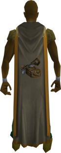 A player wearing the trimmed Construct. cape