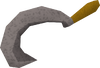 A detailed image of an iron sickle.