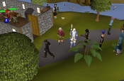 Players standing near Lumbridge Guide.