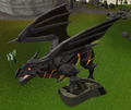 The dragon in the untrimmed Completionist cape's emote.