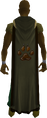 A player wearing a trimmed Hunter cape.