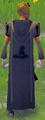 A player wearing an untrimmed Magic Skillcape.