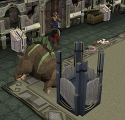 A player hunting a creature