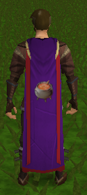 A player wearing the untrimmed Cooking cape.