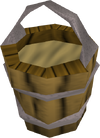 A detailed image of a bucket of sand.