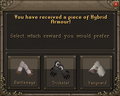 Hybrid glove selection screen after game of Fist of Guthix