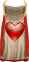 A detailed image of a trimmed Constitution cape.