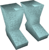 A detailed image of some turquoise boots.