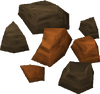 A detailed image of some copper ore.