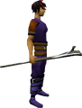 A player wielding an air mindspike.