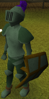 A player with an Adamant platebody equipped.