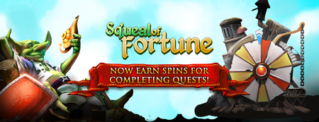 Now Earn Spins For Completing Quests!