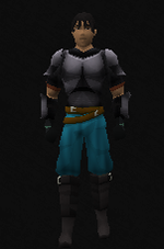 A player wearing a Steel chainbody.