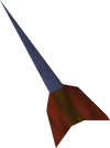 A detailed image of a mithril dart.