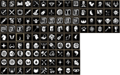 All the available symbols for the clan cloak