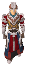 A player wearing full battle-mage armour.