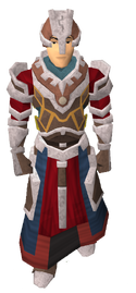 A player wearing Battle-mage armour.