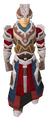 A player wearing Battle-mage armour.